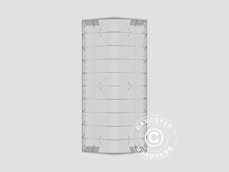 Lagertelt PRO 7x14x3,8m PVC m/ovenlys, Grøn - Image 16