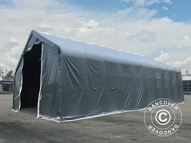 Lagertelt PRO 8x12x5,2m PVC m/ovenlys, Grå - Image 6