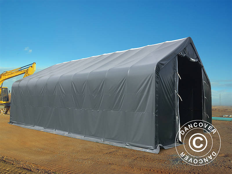 Lagertelt PRO 8x12x5,2m PVC m/ovenlys, Grå - Image 8