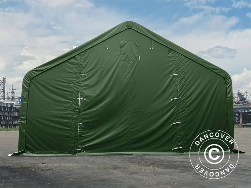 Lagertelt PRO 8x12x5,2m PVC m/ovenlys, Grøn - Image 3