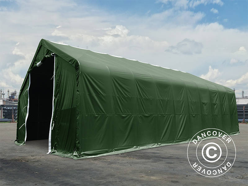 Lagertelt PRO 8x12x5,2m PVC m/ovenlys, Grøn - Image 5