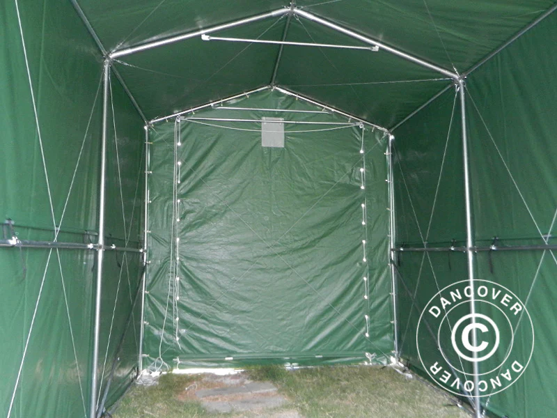 Lagertelt PRO XL 3,5x8x3,3x3,94m, PVC, Grøn - Image 12