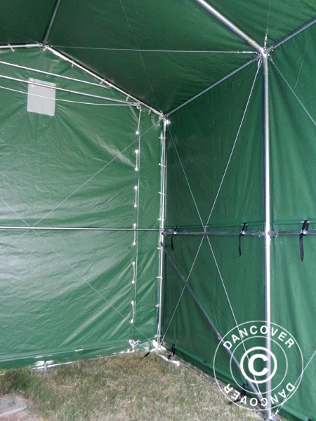 Lagertelt PRO XL 3,5x8x3,3x3,94m, PVC, Grøn - Image 14
