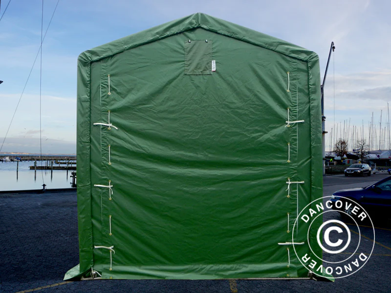 Lagertelt PRO XL 3,5x8x3,3x3,94m, PVC, Grøn - Image 6