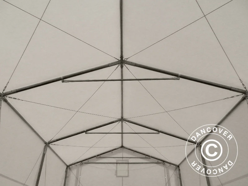 Lagertelt PRO XL 3,5x8x3,3x3,94m, PVC, Hvid - Image 13