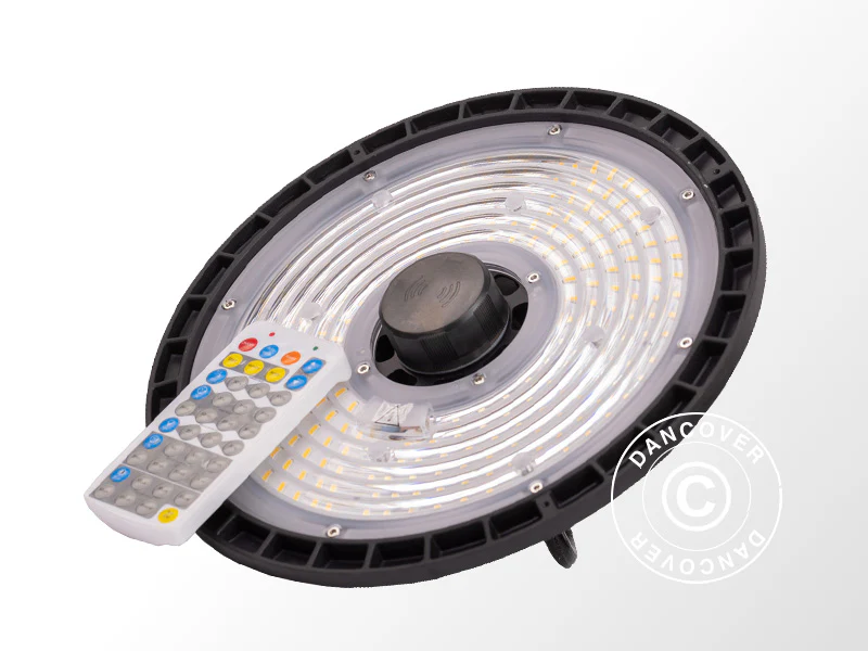 LED loftsarmatur, Ø27x11,5cm, med sensor/fjernbetjening, Sort - Image 4