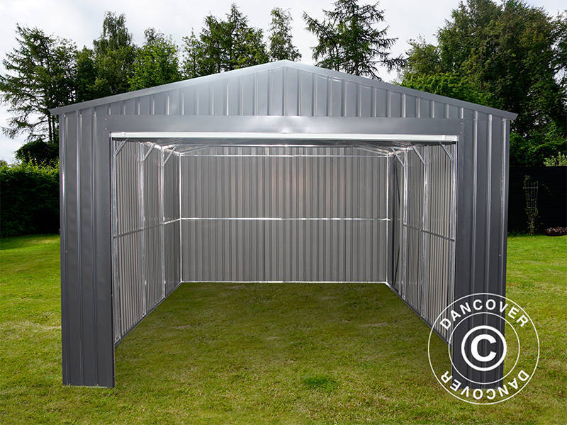 Metalgarage 3,38x5,76x2,43m, 19,47m², ProShed®, Antracit - Image 3