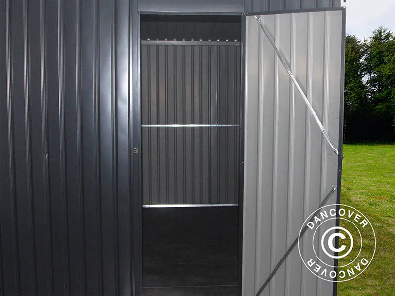 Metalgarage 3,38x5,76x2,43m, 19,47m², ProShed®, Antracit - Image 4