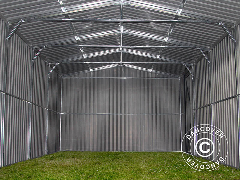 Metalgarage 3,38x5,76x2,43m, 19,47m², ProShed®, Antracit - Image 6