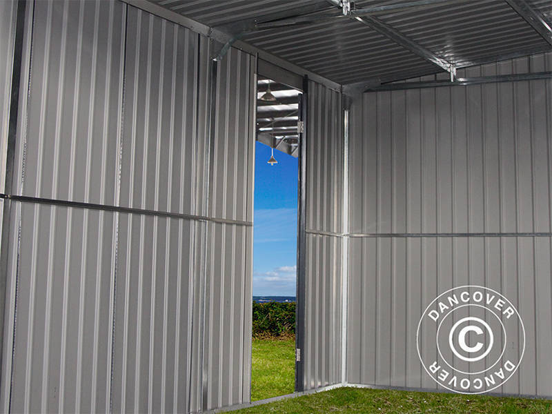 Metalgarage dobbelt 6,37x5,13x2,41m, 31,74m², ProShed®, Antracit - Image 11