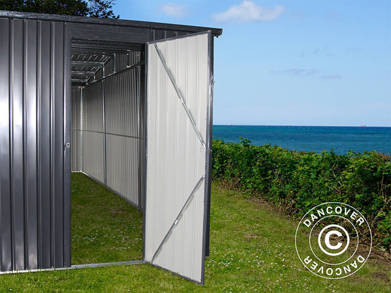 Metalgarage dobbelt 6,37x5,13x2,41m, 31,74m², ProShed®, Antracit - Image 13