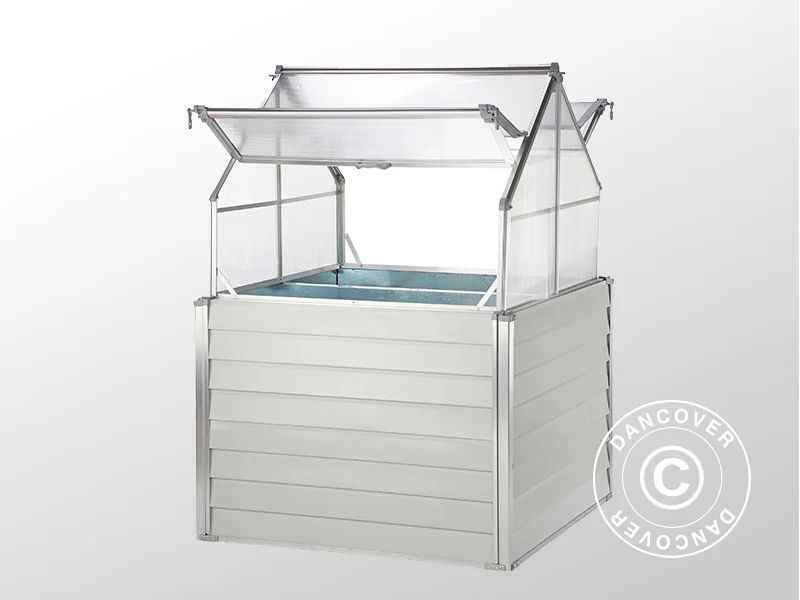 Minidrivhus 1,2x1,2x1,69m, 1,44m², Hvid - Image 4