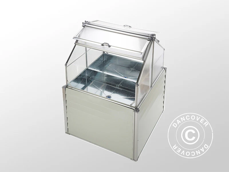 Minidrivhus 1,2x1,2x1,69m, 1,44m², Hvid - Image 6