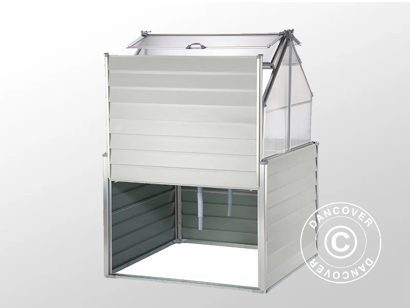 Minidrivhus 1,2x1,2x1,69m, 1,44m², Hvid - Image 7