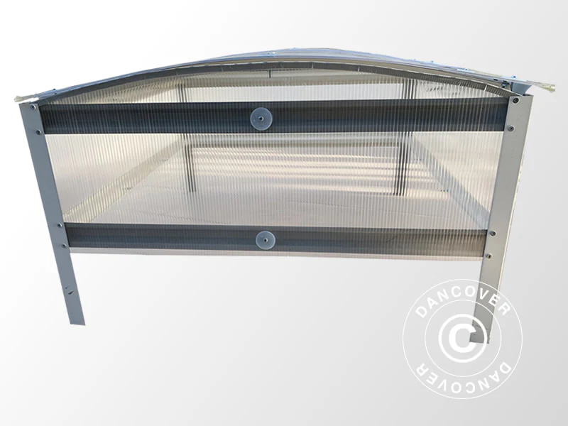 Minidrivhus mistbænk 0,93m², 0,93x1x0,38m, Sølv - Image 5