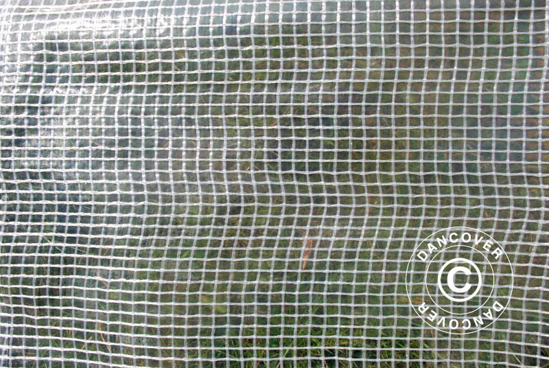 Netarmeret presenning 8x10m, PE 200g/m², Transparent - Image 2