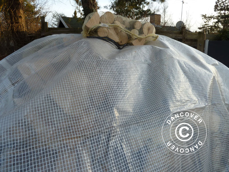 Netarmeret presenning 8x10m, PE 200g/m², Transparent - Image 8