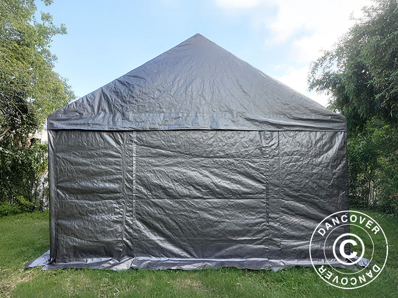 Opbevaringstelt Basic, 3x6m, PE 300, Grå - Image 6