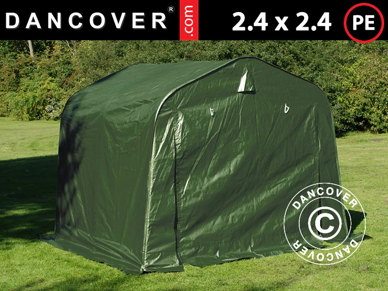 Opbevaringstelt PRO 2,4x2,4x2m PE, Grøn