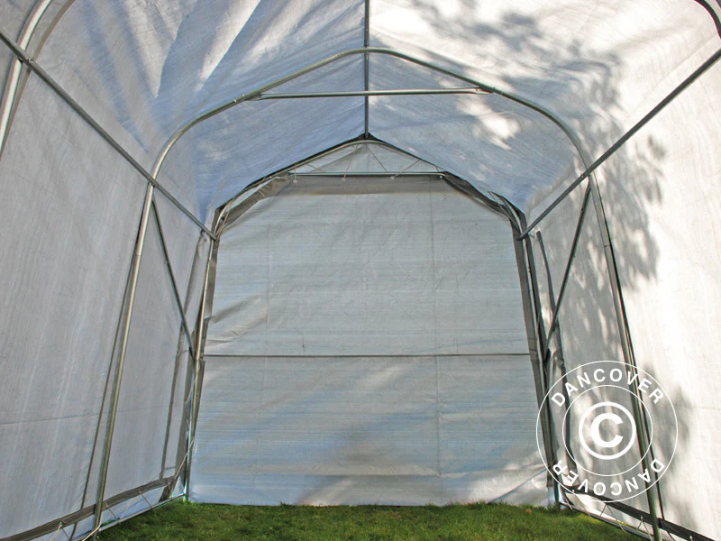 Opbevaringstelt PRO 2,4x3,6x2,34m PE, Grå - Image 13