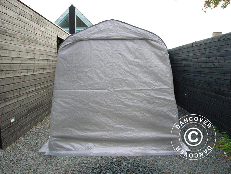 Opbevaringstelt PRO 2,4x3,6x2,34m PE, Grå - Image 18