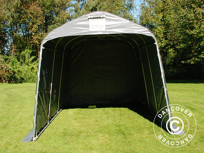 Opbevaringstelt PRO 2,4x3,6x2,34m PVC, Grå - Image 12