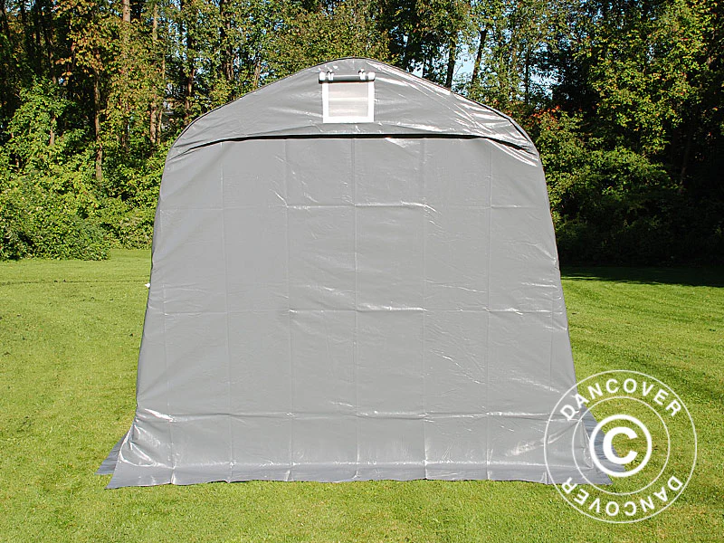 Opbevaringstelt PRO 2,4x3,6x2,34m PVC, Grå - Image 13