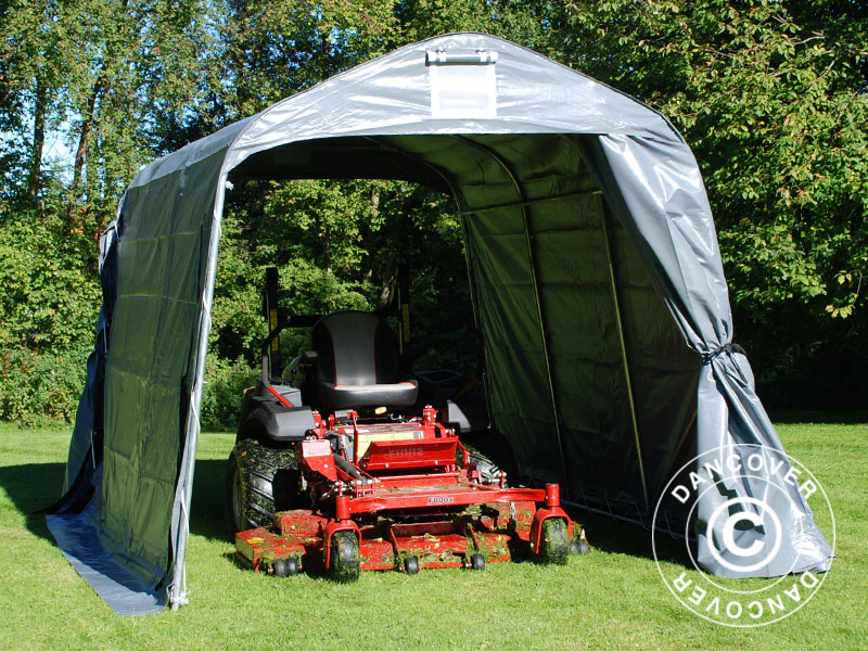 Opbevaringstelt PRO 2,4x3,6x2,34m PVC, Grå - Image 4