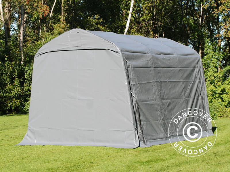 Opbevaringstelt PRO 2,4x3,6x2,34m PVC, Grå - Image 5