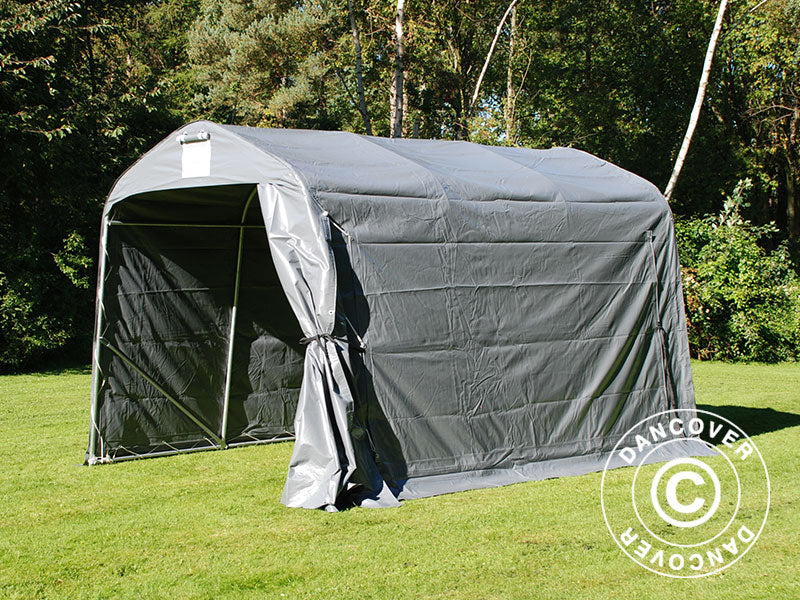 Opbevaringstelt PRO 2,4x3,6x2,34m PVC, Grå - Image 6