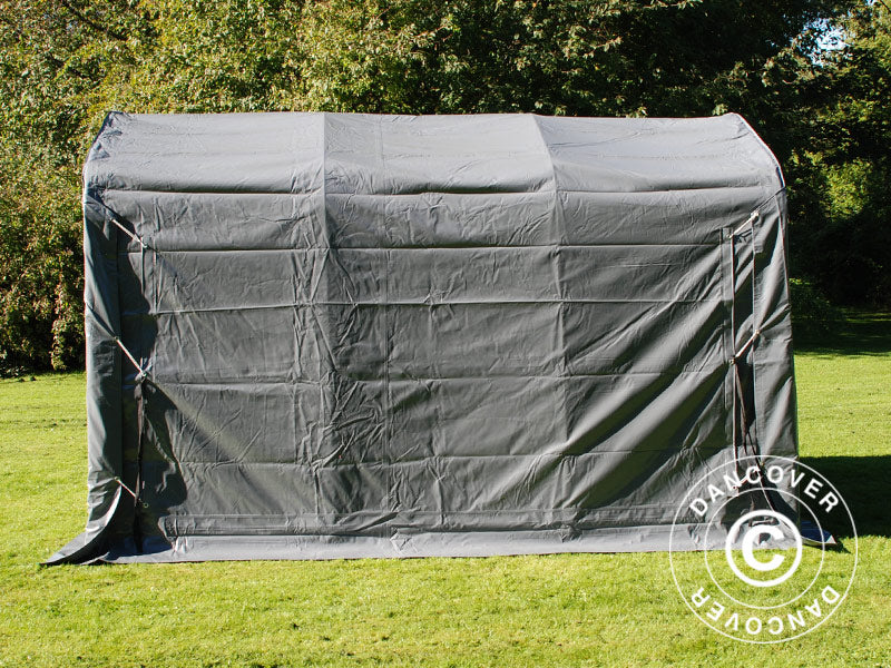 Opbevaringstelt PRO 2,4x3,6x2,34m PVC, Grå - Image 7