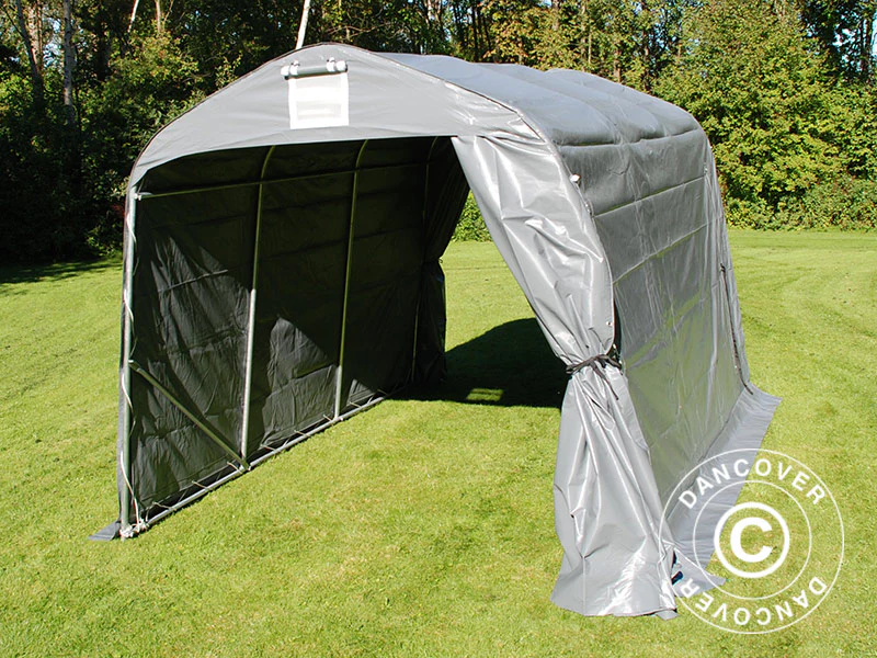 Opbevaringstelt PRO 2,4x3,6x2,34m PVC, Grå - Image 8
