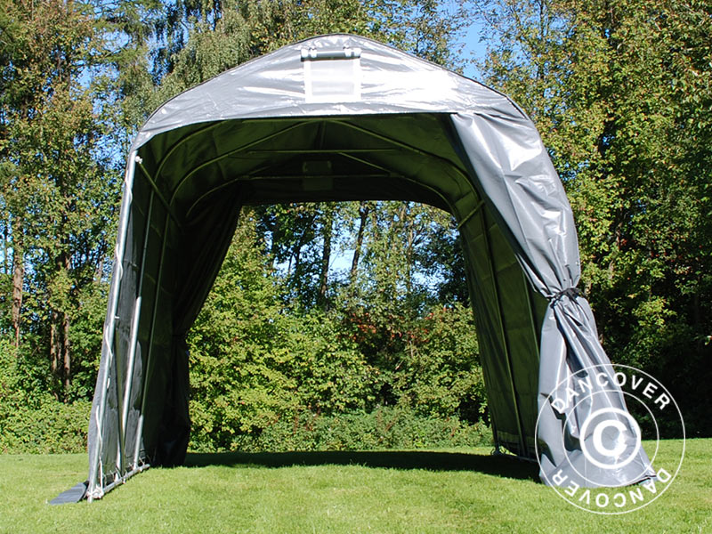 Opbevaringstelt PRO 2,4x3,6x2,34m PVC, Grå - Image 9