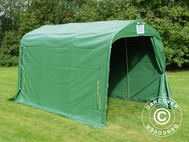 Opbevaringstelt PRO 2,4x3,6x2,34m PVC, Grøn - Image 10