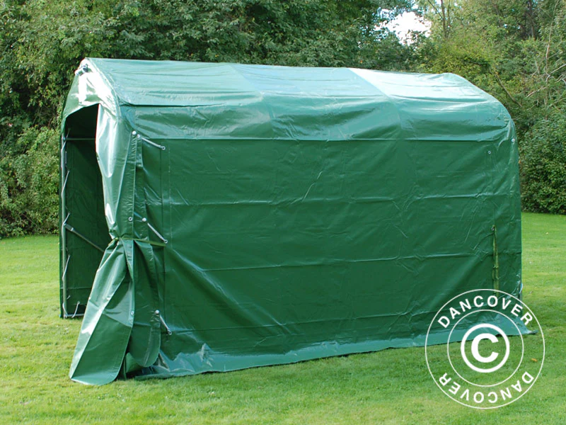 Opbevaringstelt PRO 2,4x3,6x2,34m PVC, Grøn - Image 11