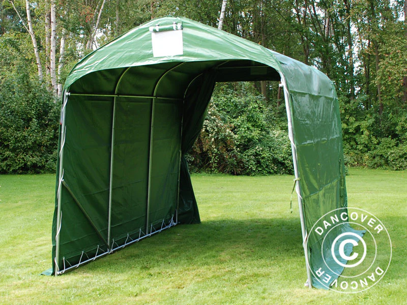 Opbevaringstelt PRO 2,4x3,6x2,34m PVC, Grøn - Image 14