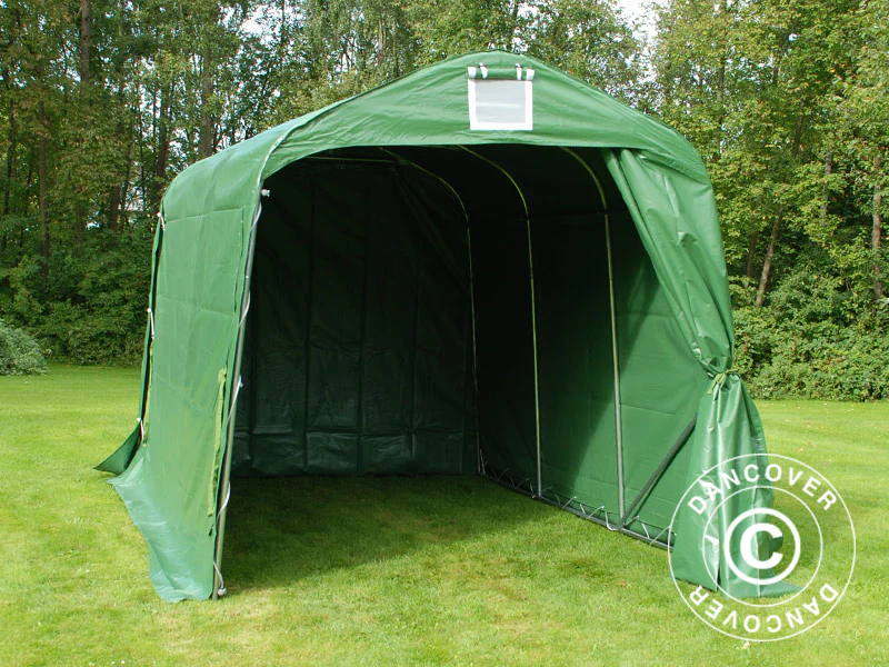 Opbevaringstelt PRO 2,4x3,6x2,34m PVC, Grøn - Image 2