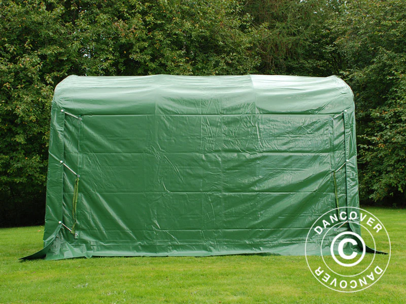 Opbevaringstelt PRO 2,4x3,6x2,34m PVC, Grøn - Image 4