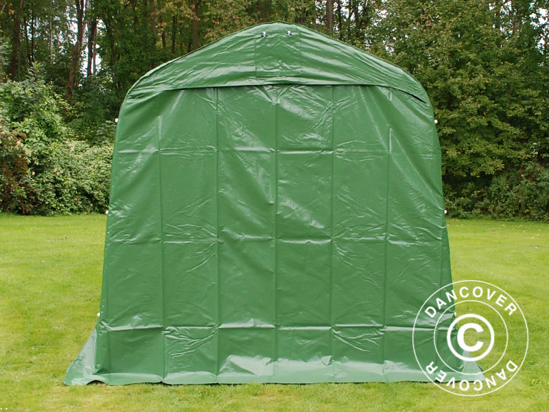 Opbevaringstelt PRO 2,4x3,6x2,34m PVC, Grøn - Image 5