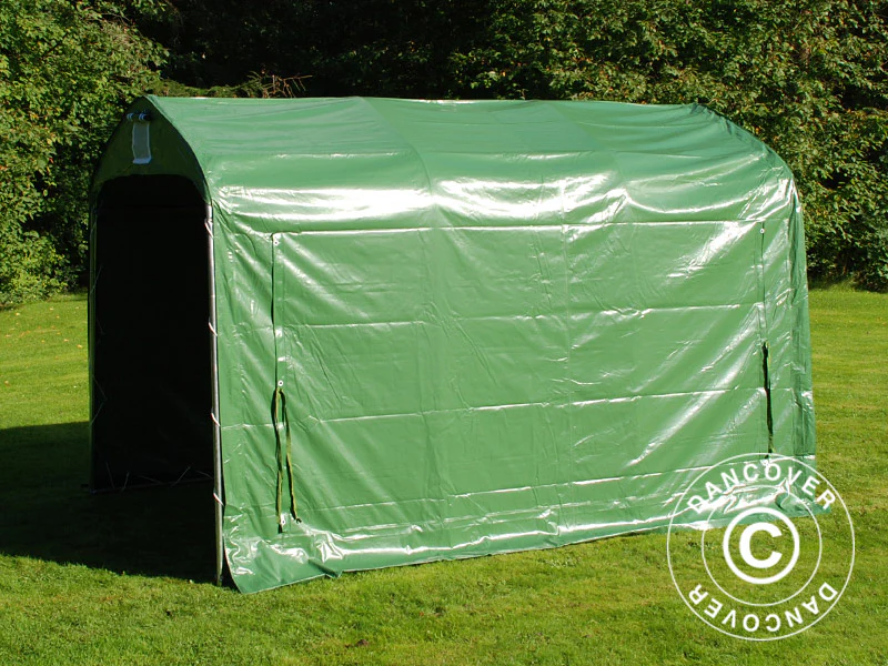 Opbevaringstelt PRO 2,4x3,6x2,34m PVC, Grøn - Image 6