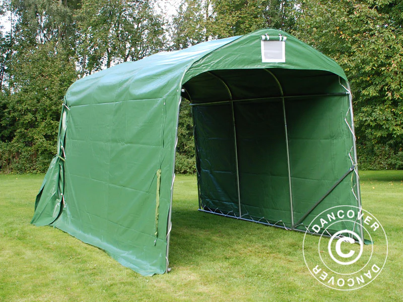 Opbevaringstelt PRO 2,4x3,6x2,34m PVC, Grøn - Image 7