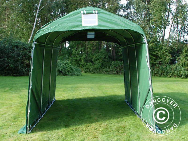 Opbevaringstelt PRO 2,4x3,6x2,34m PVC, Grøn - Image 8