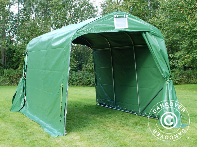 Opbevaringstelt PRO 2,4x3,6x2,34m PVC, Grøn - Image 9