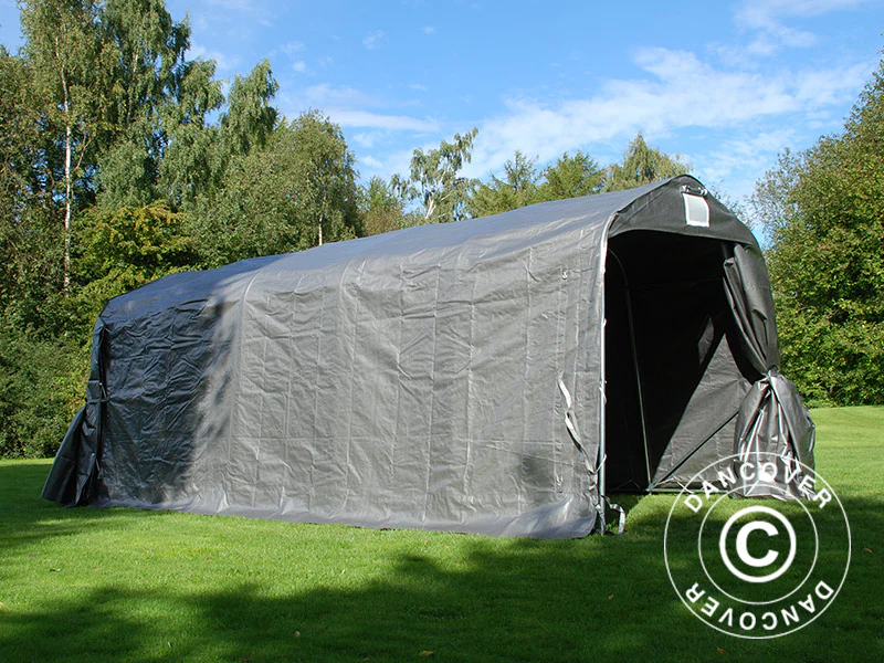 Opbevaringstelt PRO 2,4x6x2,34m PE, Grå - Image 11