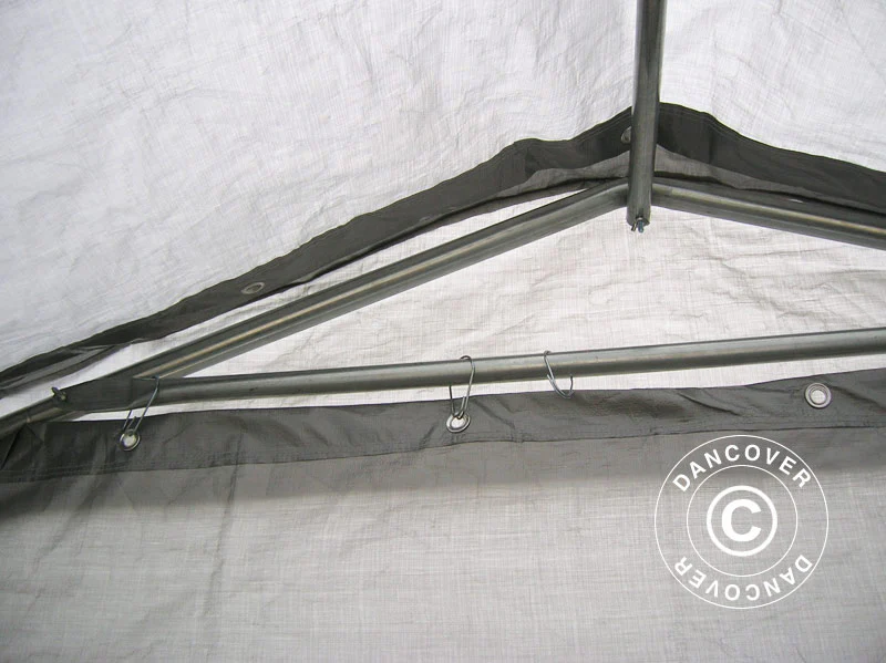 Opbevaringstelt PRO 2,4x6x2,34m PE, Grå - Image 14