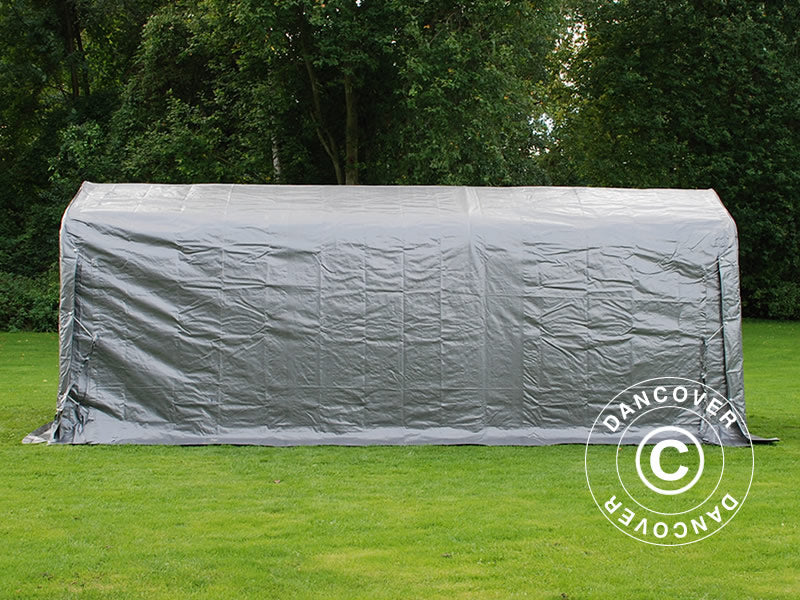 Opbevaringstelt PRO 2,4x6x2,34m PE, Grå - Image 2