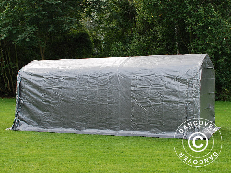 Opbevaringstelt PRO 2,4x6x2,34m PE, Grå - Image 23
