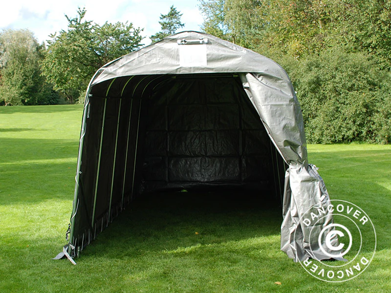 Opbevaringstelt PRO 2,4x6x2,34m PE, Grå - Image 8