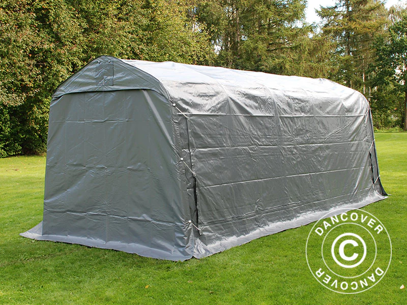 Opbevaringstelt PRO 2,4x6x2,34m PVC, Grå - Image 12