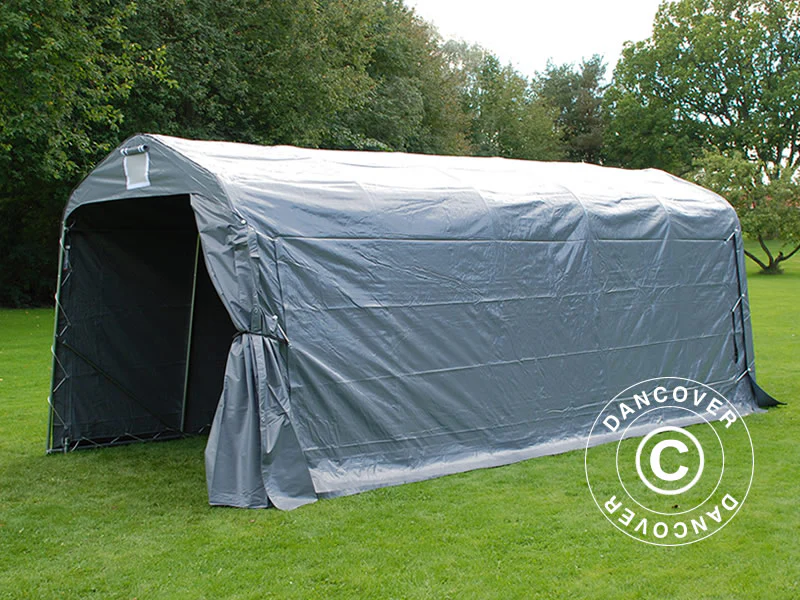 Opbevaringstelt PRO 2,4x6x2,34m PVC, Grå - Image 2
